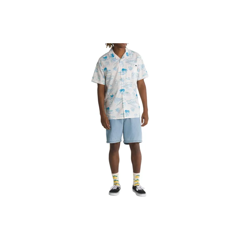 Vans Davista Shirts Men White-2