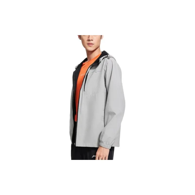 LiNing Fitness Series Jacket Men's Light Gray-3