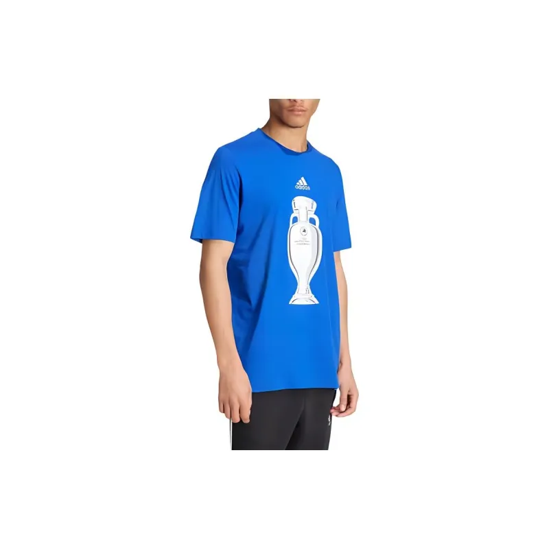 Adidas T-Shirt Unisex Royal Blue-4