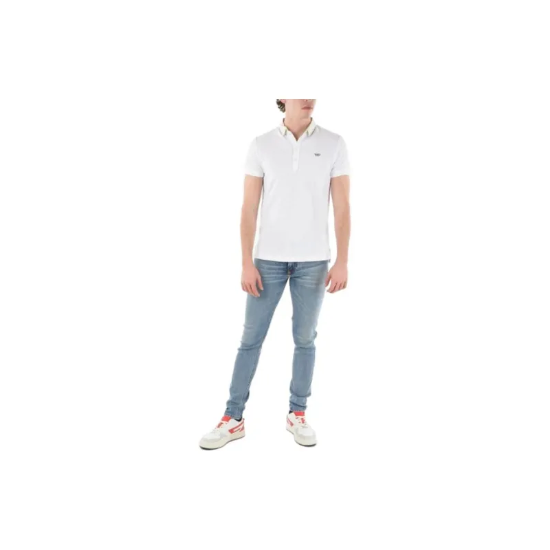 DIESEL Polo Shirts Men White-2