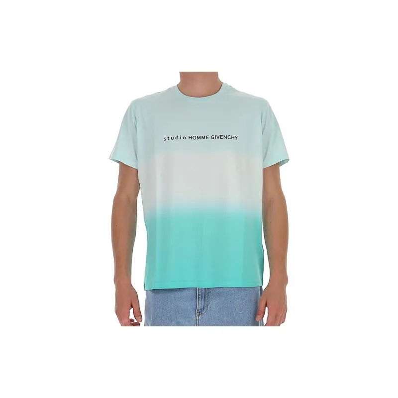 Givenchy T-Shirts Men White Green-2