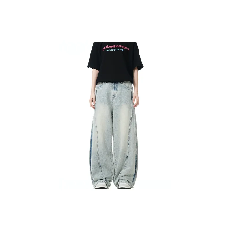GBXM Jeans Unisex Washed Blue-4