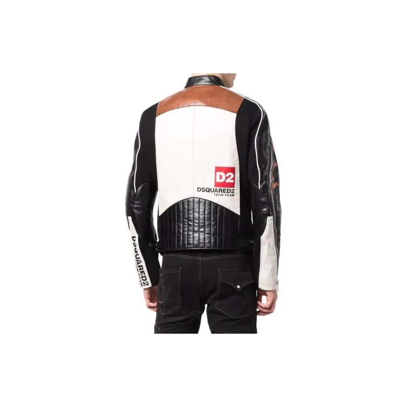 DSQUARED 2 Leather Jackets Men Brown-2