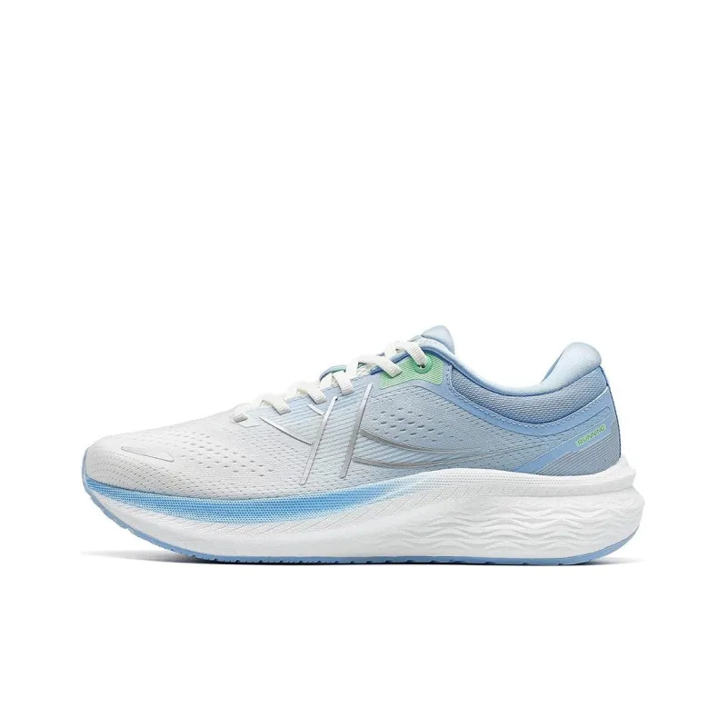XTEP First Class Cushioning Wear-Resistant Low-Top Casual Running Shoes Men's White Blue-0