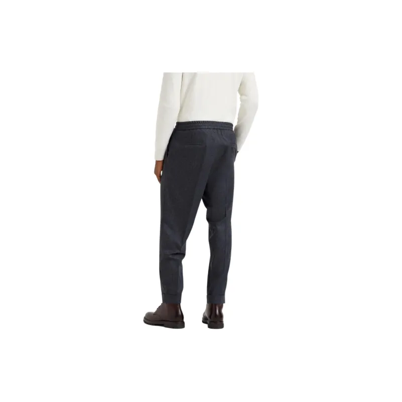 Brunello Cucinelli Pleated Tapered Leg Trousers-3