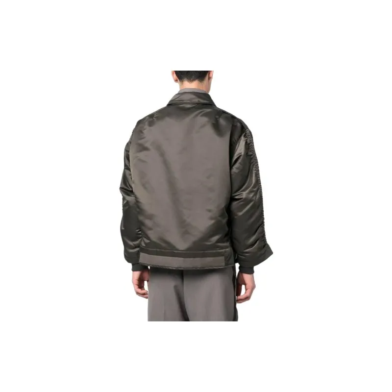 Sacai Collared Button Up Bomber Jacket-2