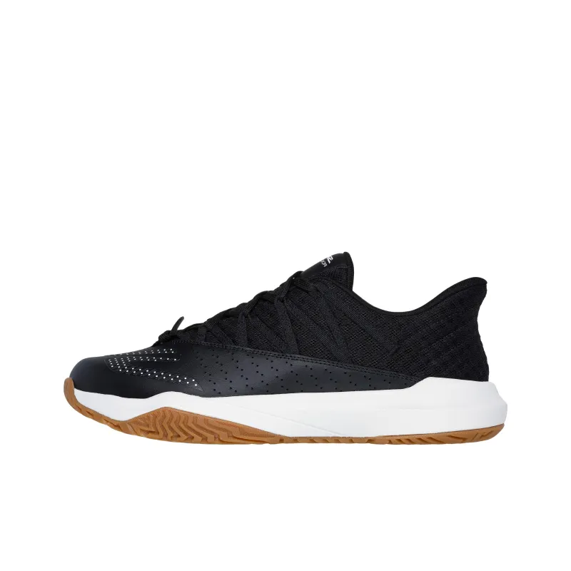 Skechers Viper Court Anti-Slip Wear-Resistant Low-Top Pickleball Shoes Men's Black-0