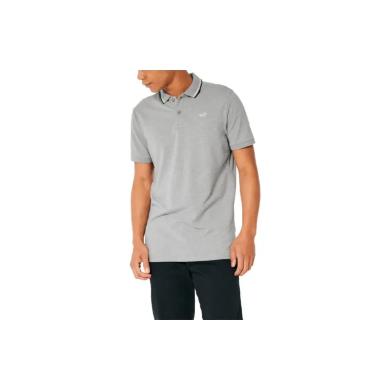 Hollister Polo Shirts Men Heather Gray-1