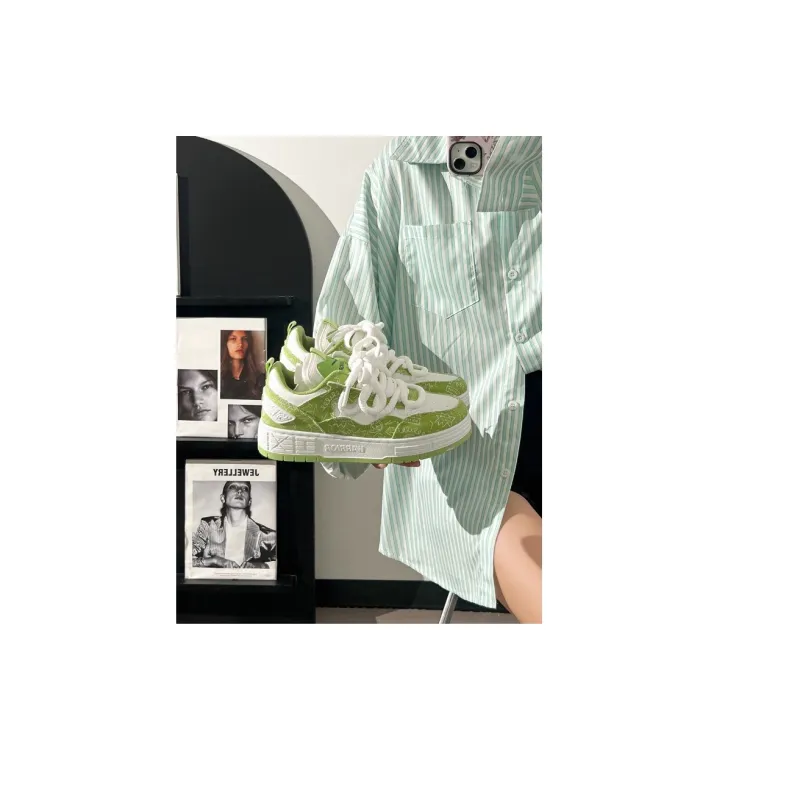 Warrior Height Increasing, Abrasion Resistant, Lightweight, And Breathable Low Top Skateboard Shoes Unisex-50