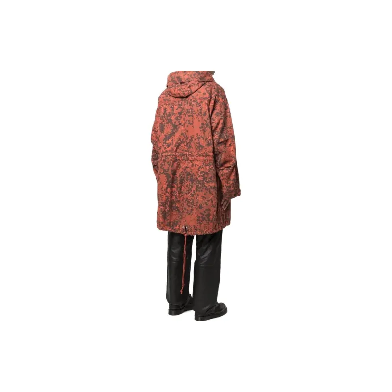 DIESEL Parka Coats Men Red-1