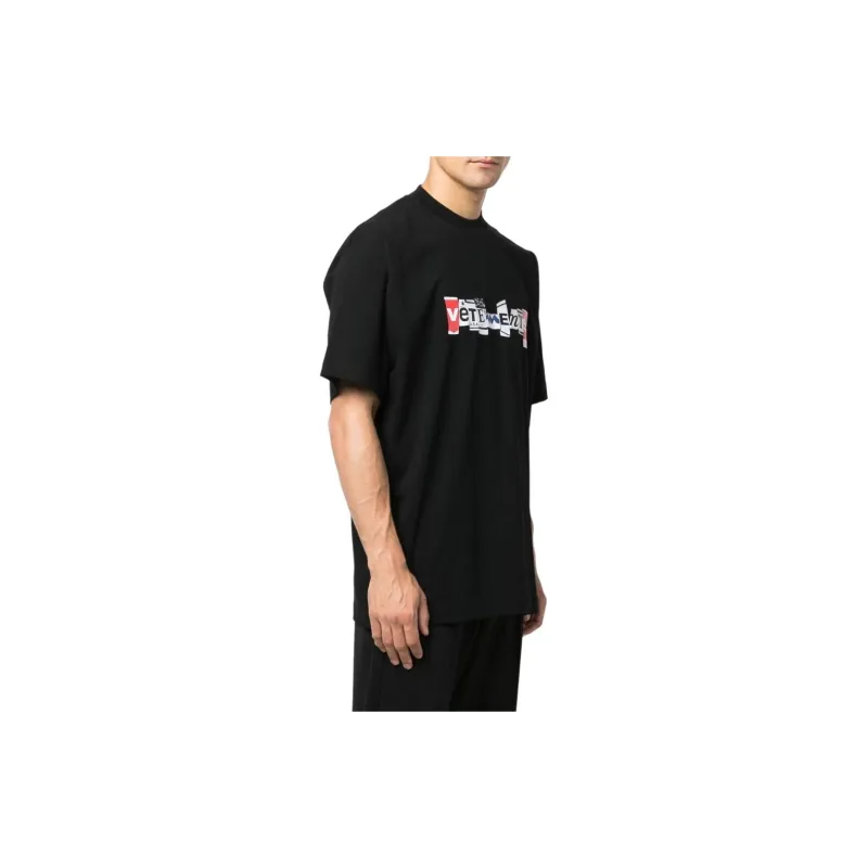 Vetements T-Shirts Men Black-6