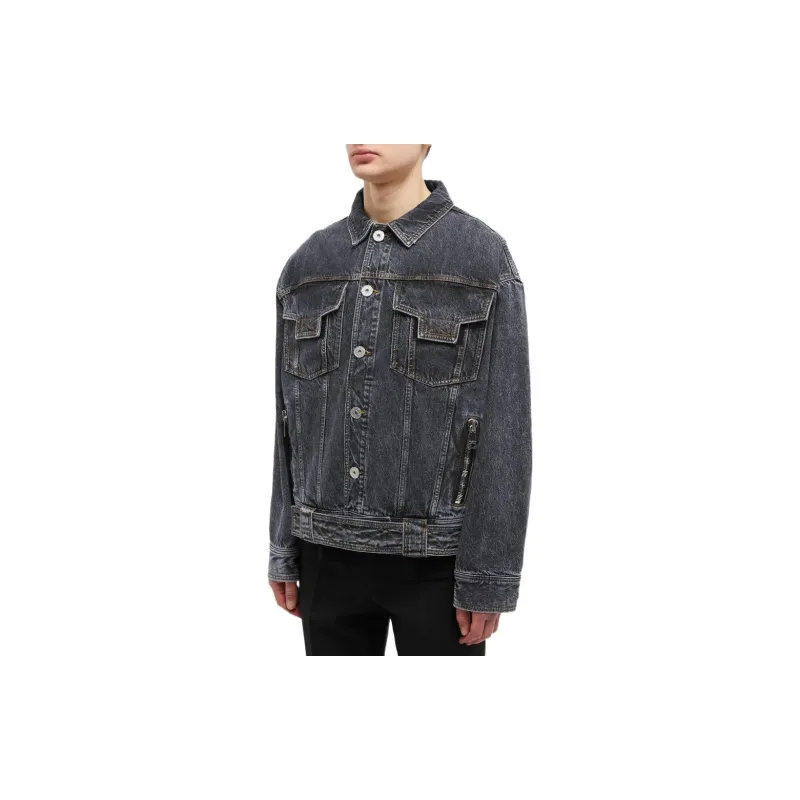 BALMAIN Denim Jackets Men Black-3