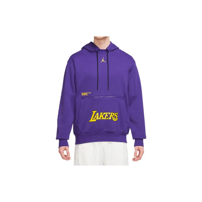 Nike Nba Los Angeles Lakers Courtside Statement Edition Fleece Loose Fit Hoodie-2
