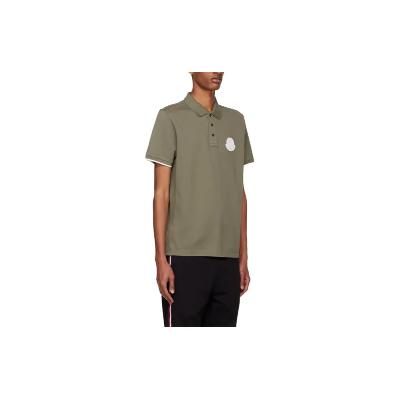 Moncler Polo Shirts Men Green-2