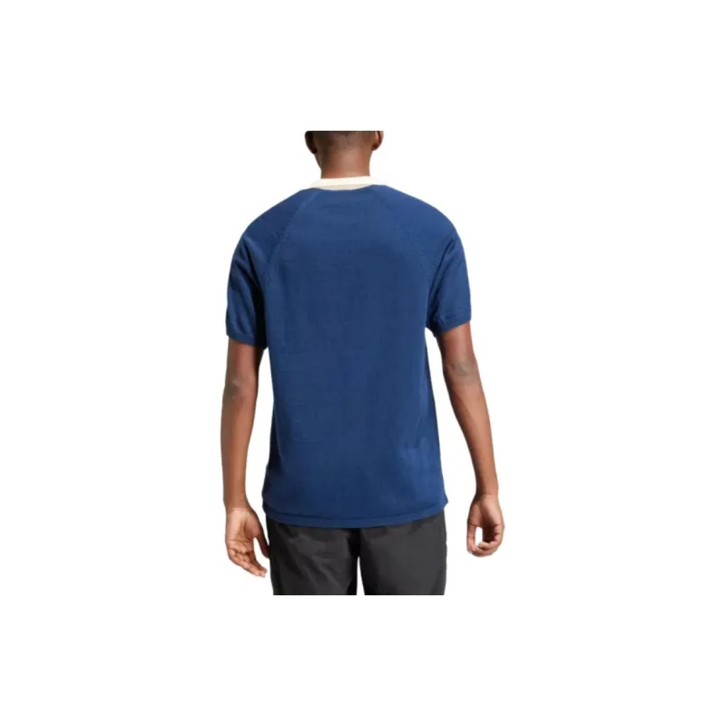 Adidas Originals Premium Knitted Tee T Shirt Men's Blue-2