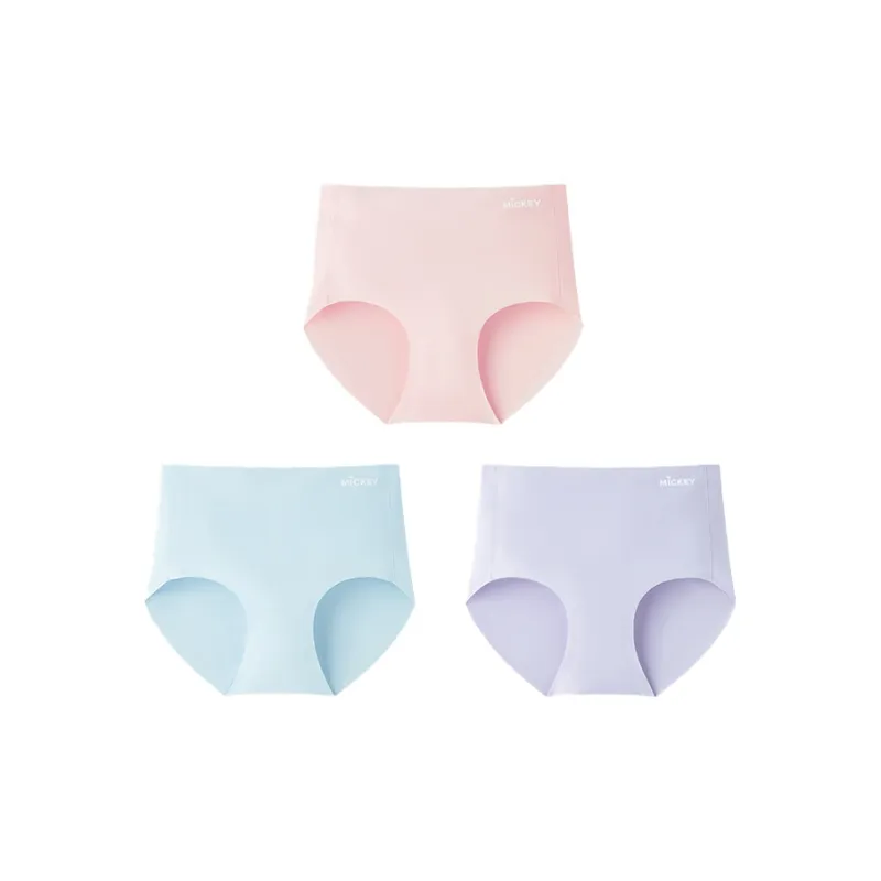 Disney Mickey Series Underpants Women's 3 Pack Mixed Color-0