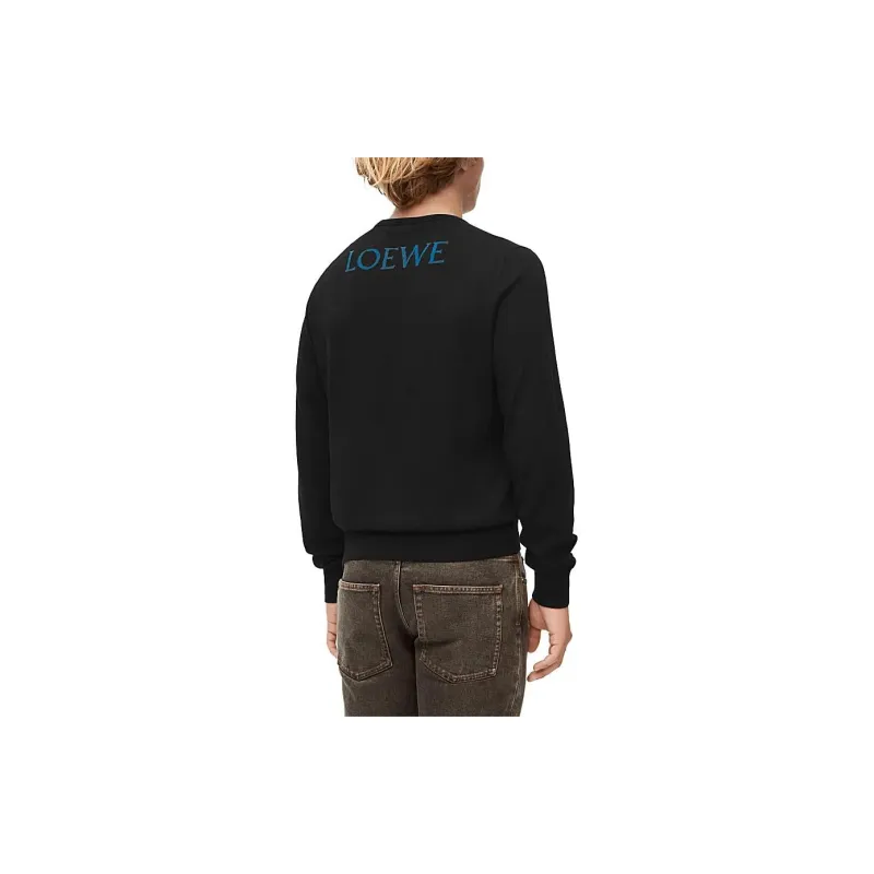LOEWE x HAERDEYIDONGCHENGBAO SS23 Sweater Unisex Black-2