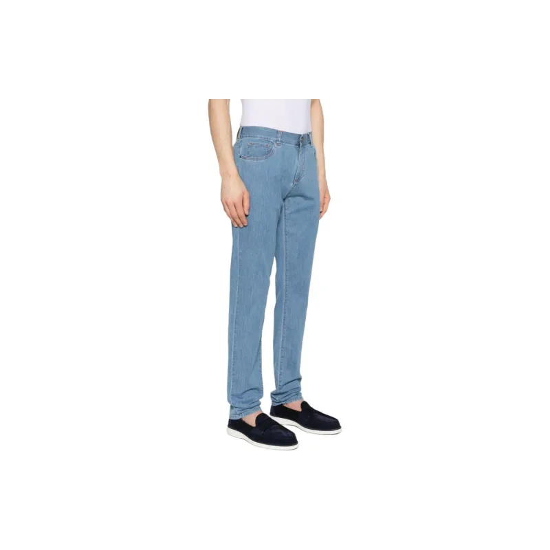 Canali Mid rise Slim fit Jeans-2