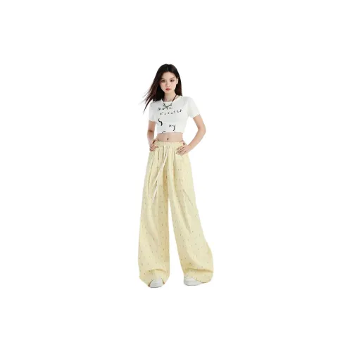 JASONWOOD Casual Pants Women's Lemon