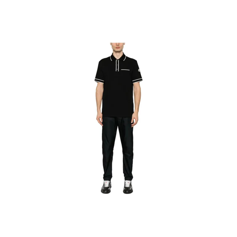 Moncler SS24 Polo Shirt Men's Black-2