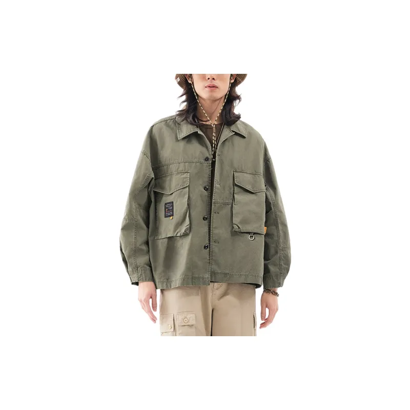 GOLDLION G+ Jackets Coats Men's Khaki Green-1
