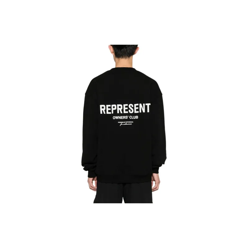 REPRESENT Owners Club Logo Printed Crewneck Sweatshirt-2
