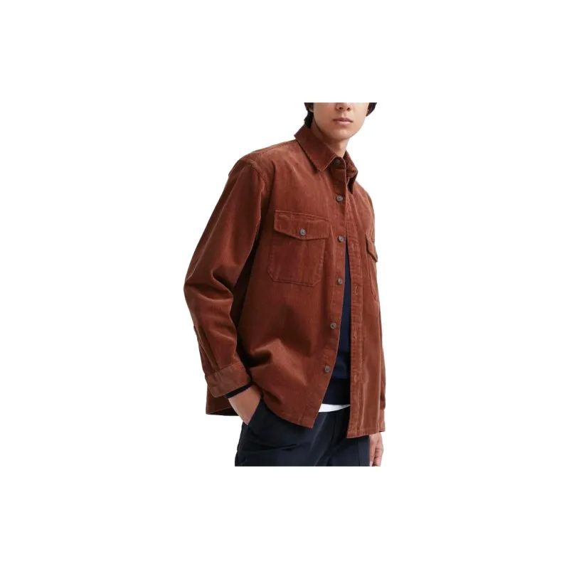 UNIQLO Shirts Unisex Orange Red 26-2