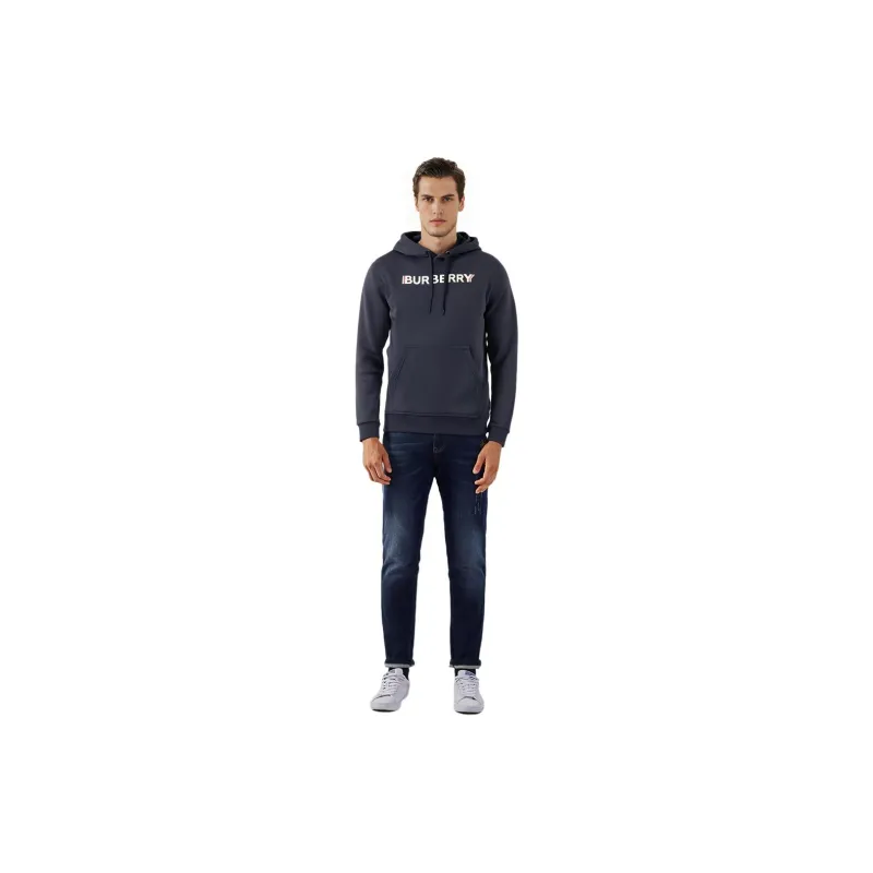 Burberry Logo Print Cotton Hoodie-4