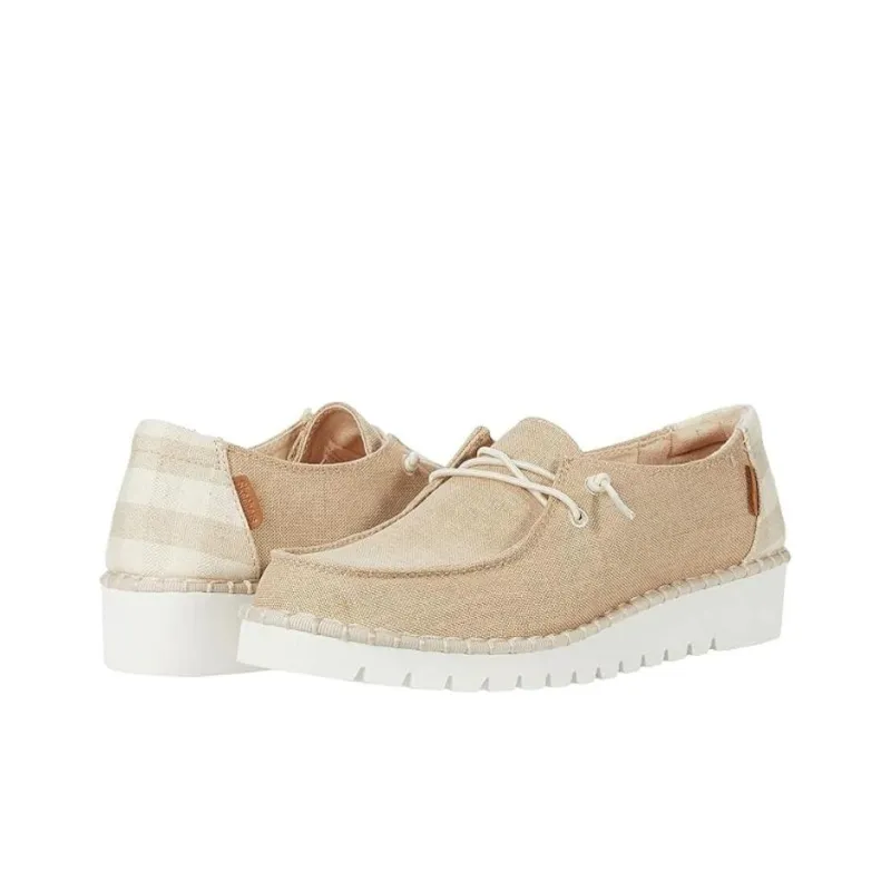 Skechers Anti Slip Wear Resistant Low Top Casual Shoes Women's Beige Orange-2