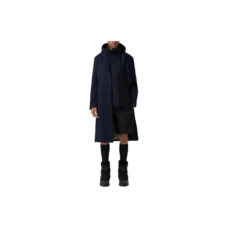 Burberry Single breasted Hooded Coat-1