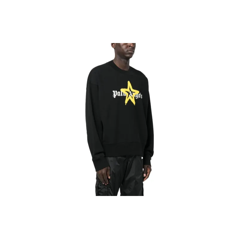 PALM ANGELS Spray Star Logo Sweatshirt-3