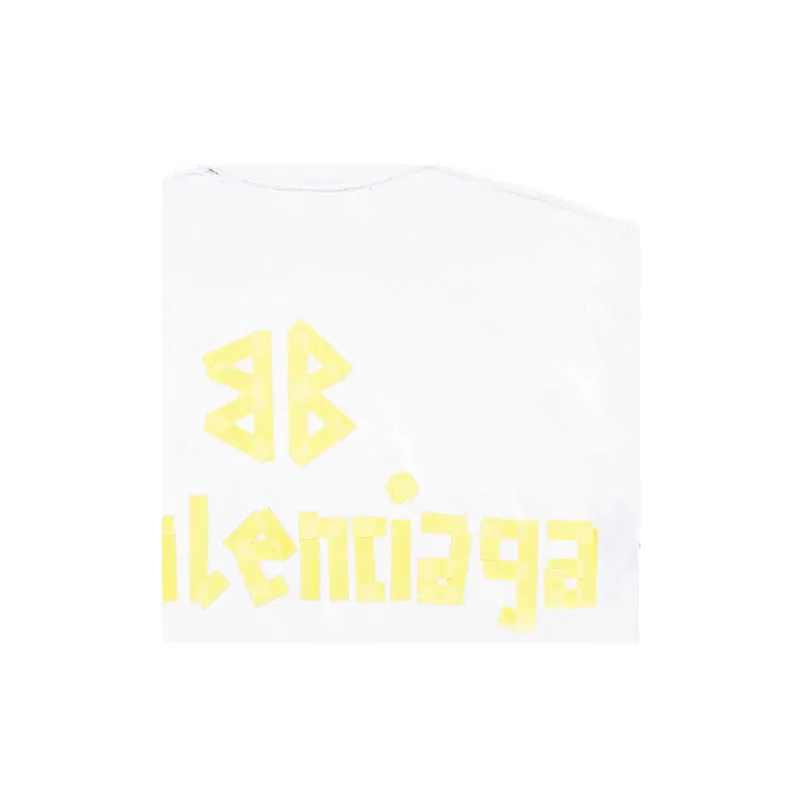 Balenciaga Tape Logo Crewneck T Shirt-6