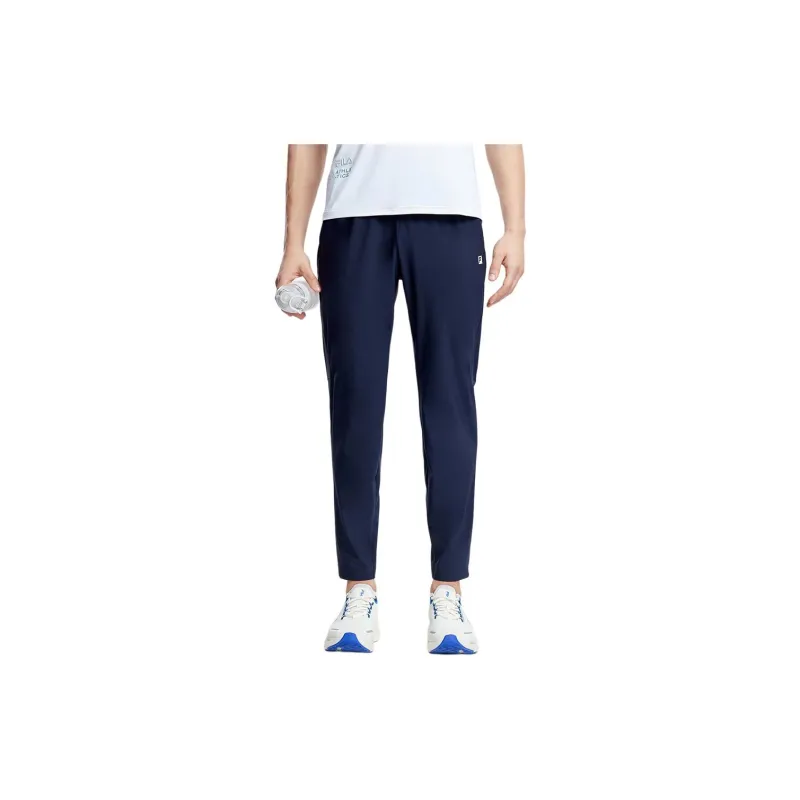 FILA Knitted Sports Pants Men's Royal Blue-3