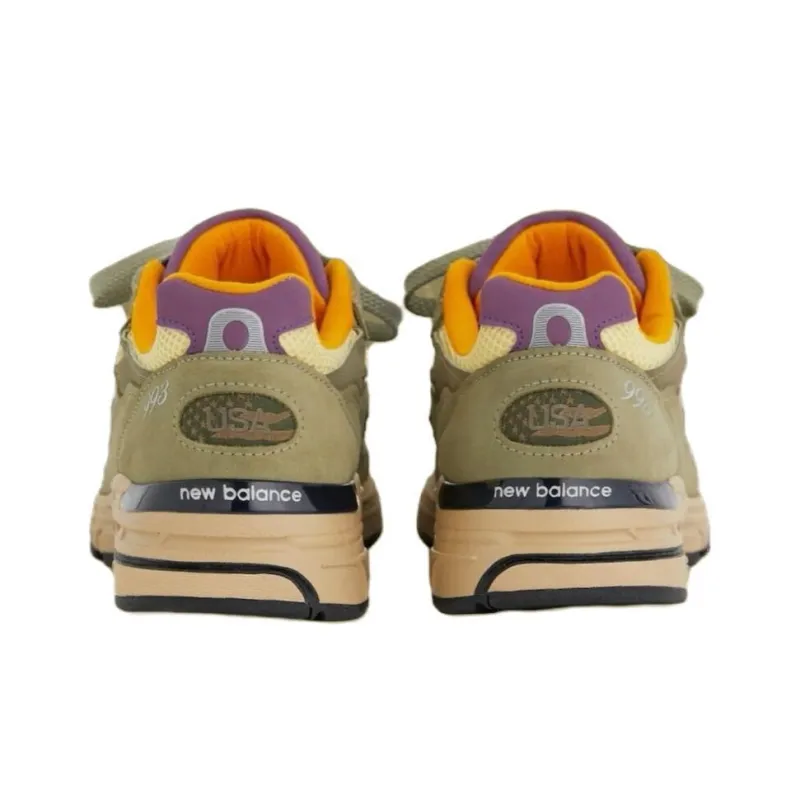 New Balance 993 MiUSA Teddy Santis Olive Leaf Maize-4
