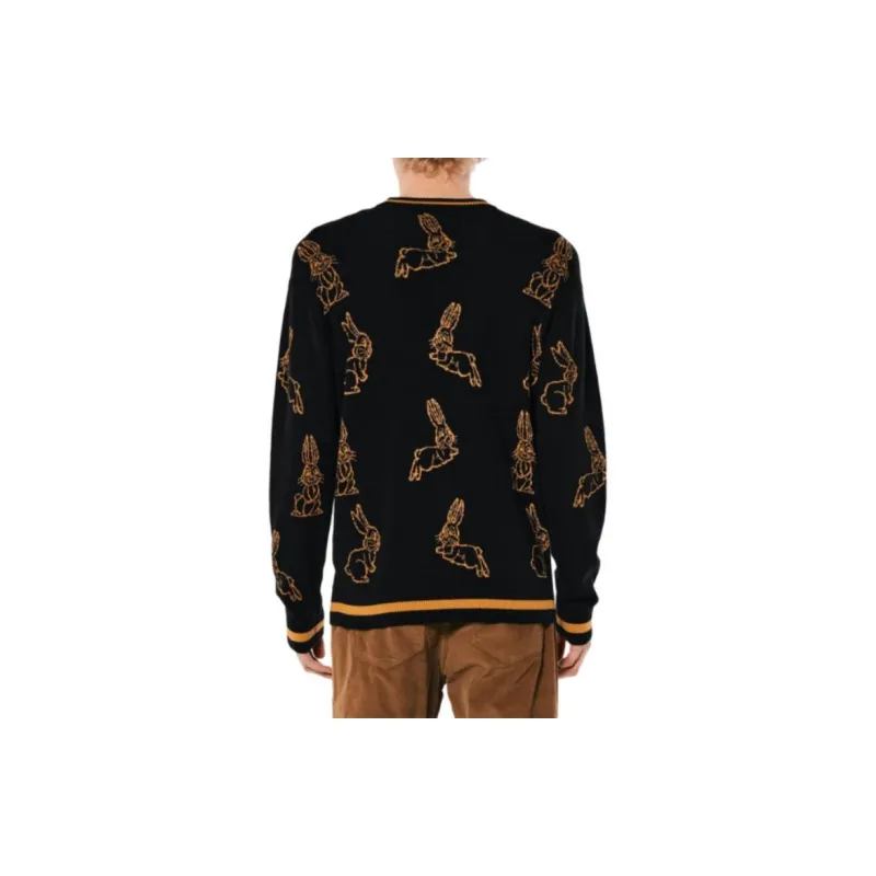 Hollister Knitwear Men Black Print-3