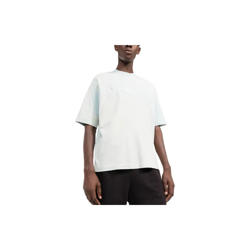 OFF WHITE SS22 T Shirts Men Light Blue-2