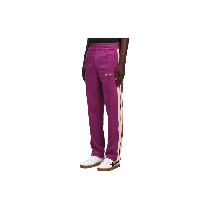 PALM ANGELS Logo Embroidered Straight Leg Track Pants-2