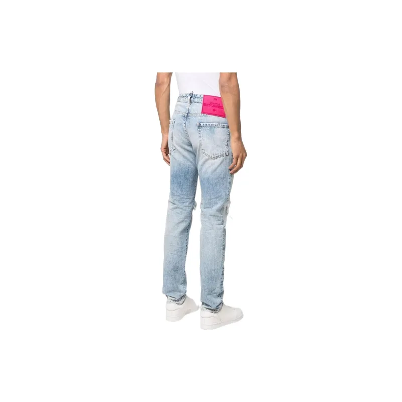DSQUARED2 Distressed Straight leg Jeans-3