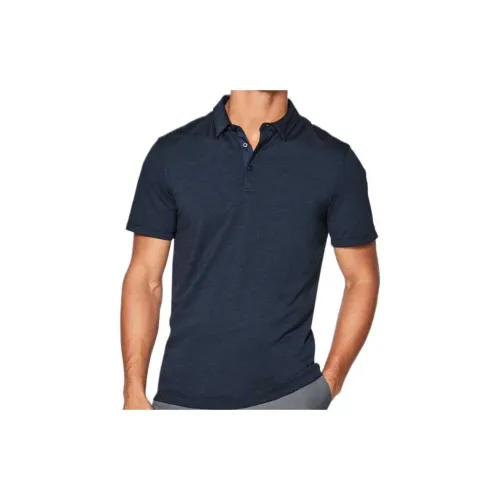 Lululemon Evolution Polo Shirts Men Dark Blue