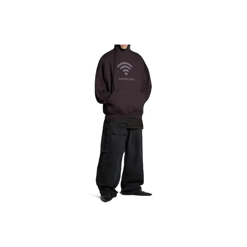 Balenciaga SS24 LO_VE Sweatshirt Loose Fit Style Unisex Black-2