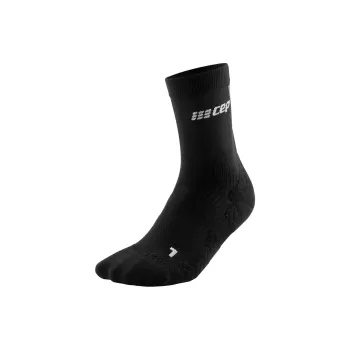 Cep Ultralight Mid Cut Compression Socks Mid-Calf Socks Women's 1 Pack Black Gray Color
