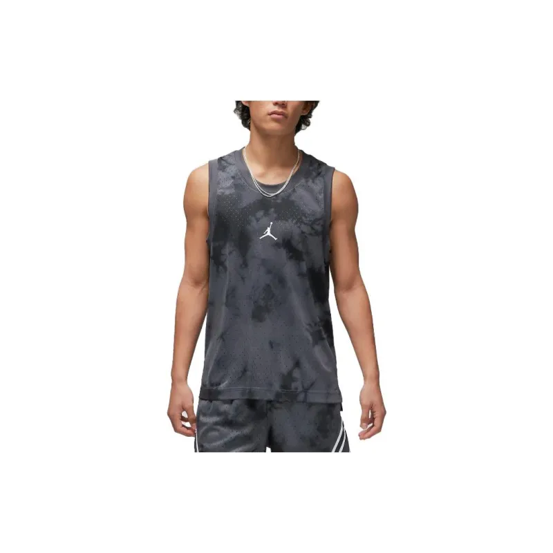 Jordan Men's Tie-Dye Loose Fit Sleeveless Tank Black-2