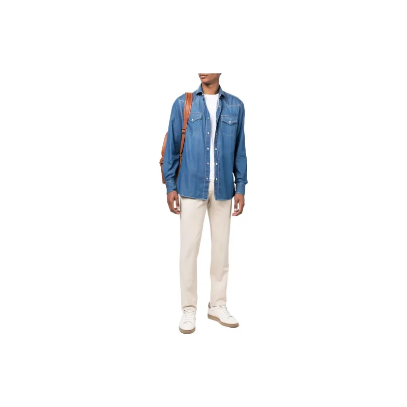 Brunello Cucinelli Buttoned Long Sleeved Shirt-1