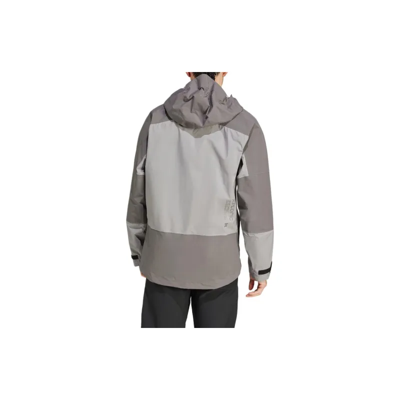Adidas TERREX XPLORIC RAIN.RDY Jackets Coats Unisex Miracle Silver/Miracle Beige-2