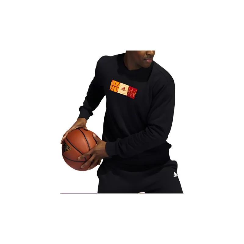 Adidas Mic Gfx Crew Sweatshirt Men's Black-4
