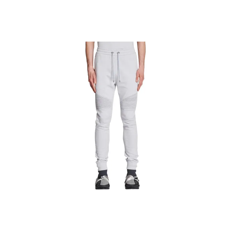 BALMAIN Knitted Sweatpants Men White-1
