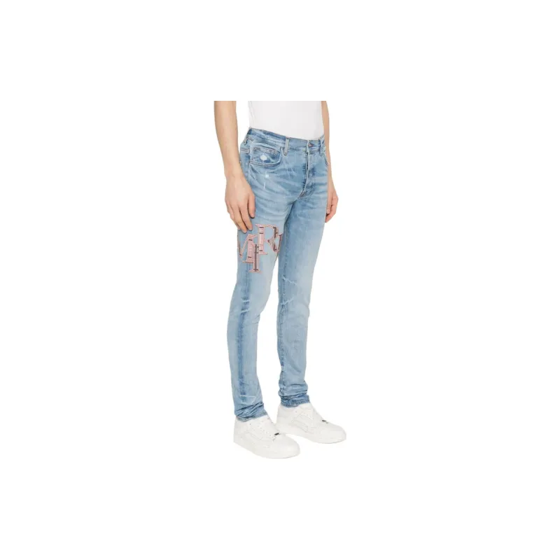 AMIRI Logo-embroidered Skinny Jeans-3