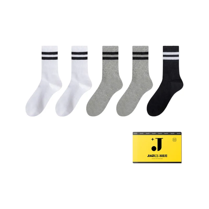 JIAZINI Mid Calf Socks Women's 5 Pack-4
