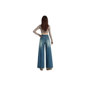 FHMY Jeans Women's Vintage Blue