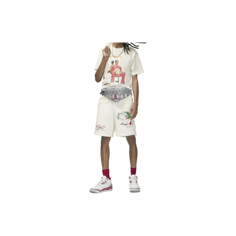 Jordan T Shirts Men White-2